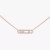 Messika Baby Move Pavé Pink Gold Diamond Necklace