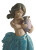 Lladro Little Peasant Girl Blue