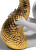 Lladro Playing at Sea Mermaid Figurine. Golden Lustre