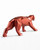 Lladro Panther Sculpture Metallic red
