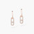 Messika Move Link transformable earrings Pink Gold Diamond Earrings