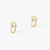 Messika Gold Move Uno Stud Earrings Yellow Gold Diamond Earrings