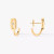 Messika Move Uno Mini Hoops Yellow Gold Diamond Earrings