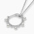Yoko Sleek 18K White Gold Pearl and Diamond Circle Pendant 4.5-5mm