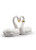 Lladro Endless Love Swans Figurine. Golden Luster