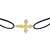 Akillis Python diamonds cord bracelet Yellow gold