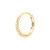 Persée  Single Earring Pave Hoop Yellow Gold