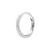 Persée  Single Earring Pave Hoop White Gold