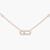 Messika Pink Gold Move Uno Pavé Necklace