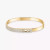 Messika Yellow Gold Move Noa Half Pavé Bangle Small
