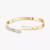 Messika Yellow Gold Move Noa Half Pavé Bangle Small
