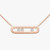 Messika Pink Gold Move Classique Ciselé Necklace