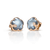 Pasquale Bruni Petit Joli Lunaire earrings in 18k rose gold with Lunar Night Blue gem and diamonds, ref. 16685R, at Little Europe Jewellers St. Maarten