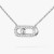 Messika Pink Gold Move Uno Pavé Necklace