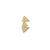 Akillis Capture Me diamonds earring Yellow gold
