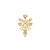 Akillis Python diamonds earring Yellow gold