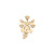 Akillis Python diamonds earring Yellow gold
