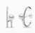 Yoko Baby Glitz 18K White Gold Akoya Pearl Spiral Diamond Cuff Earrings