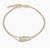 Yoko Sleek 18K Gold Double Akoya Pearl and Diamond Chain Bracelet