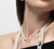 Yoko O 18K White Gold Freshwater Pearl and Diamond Strand Necklace
