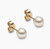 Yoko  Classic 18K Gold Freshwater Pearl Stud Earrings