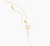 Persée Danaé Necklace in Yellow Gold with a Suspended Diamond