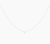Persée Danaé Necklace in White Gold with a Suspended Diamond
