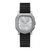 Gerald Charles Mini Maestro Silver GL1.0-TNPS-2118CS-RSDP, silver Clous de Paris dial, diamond bezel, black rubber strap