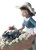 Lladro A Barrow of Fun Girl Figurine