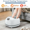 Steam Foot Spa Massager With 3 Heating Levels and Timers-White