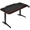 55 Inch Gaming Desk with Free Mouse Pad with Carbon Fiber Surface