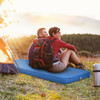 Self Inflating Folding Camping Sleeping Mattress with Carrying Bag-Blue