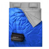 2 Person Waterproof Sleeping Bag with 2 Pillows-Blue