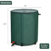 53 Gallon Portable Collapsible Rain Barrel Water Collector