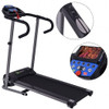 Electric Foldable Treadmill with LCD Display and Heart Rate Sensor