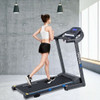 2.25 HP Folding Electric Motorized Power Treadmill with Blue Backlit LCD Display