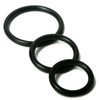 Trinity Silicone Cock Rings Black