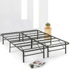 King size Folding Sturdy Metal Platform Bed Frame with Storage Space