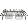 Twin Extra Long Metal Platform Bed Frame with Storage Space