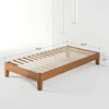 Twin size Modern Solid Wood Platform Bed Frame in Natural