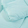 King Size Aqua 3 Piece Microfiber Reversible Comforter Set