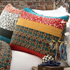 King size 3-Piece Quilt Set in Modern Colorful Stripe Geometric Floral Pattern