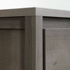 Modern Grey 2 Drawer Nightstand Cubby Storage Shelf