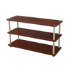 Dark Cherry 3-Shelf Modern Shoe Rack - Holds up to 12 Pair of Shoes