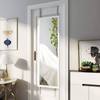 White Full Length Bedroom Mirror with Over the Door or Wall Mounted Design