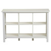 Adjustable Shelf 6-Cube Bookcase Storage Unit Sideboard in White