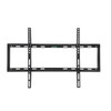 MegaMounts Smooth Black Matt Finish Fixed Television Mount for 26 - 55 Inch Plasma/LCD/LED Televisi