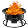 58 000BTU Firebowl Outdoor Portable Propane Gas Fire Pit with Cover and Carry Kit