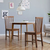 Set of 2 Dining Chairs with Solid Wooden Legs