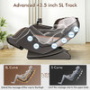 SL Track Full Body Zero Gravity Massage Chair Recliner Thai Stretch Heat Roller-Brown